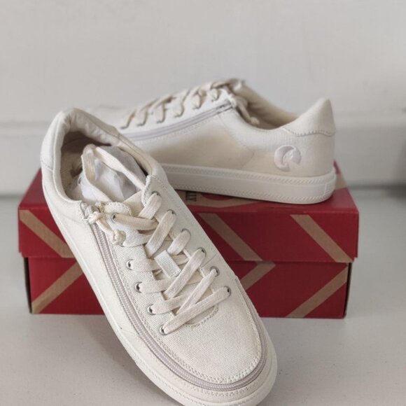 NEW Billy Footwear Mens Sneaker Low Top Zip Up Natural Adaptive Size 8.5 M KF292 - Picture 4 of 7